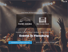 Tablet Screenshot of events-flensburg.de
